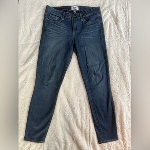 PAIGE Verdugo Crop Dark Blue Women's Skinny Jeans Size 29